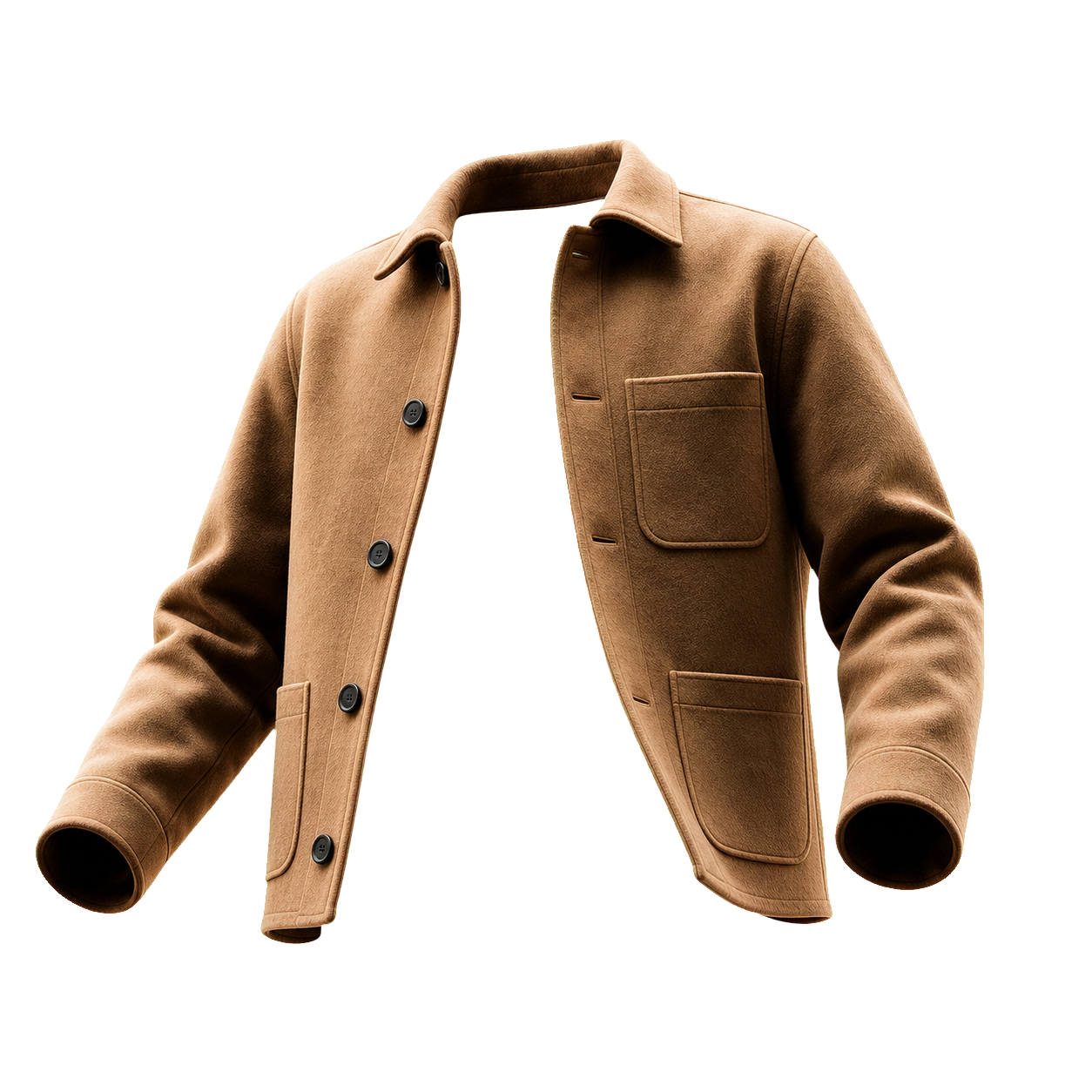 Camel overshirt